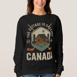Camiseta O Chalé Está Chamando Canadá Amante Divertido Vale