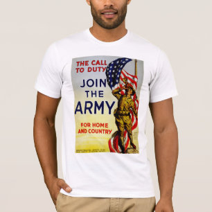 Camiseta O chamado para o dever ~ Junte-se ao Exército