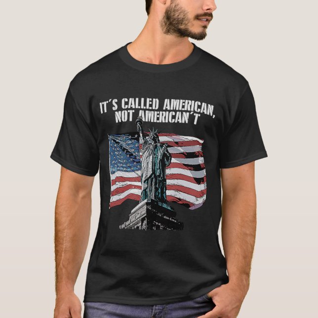 Camiseta O chamado Patriotismo Patriótico Americano Orgulho (Frente)