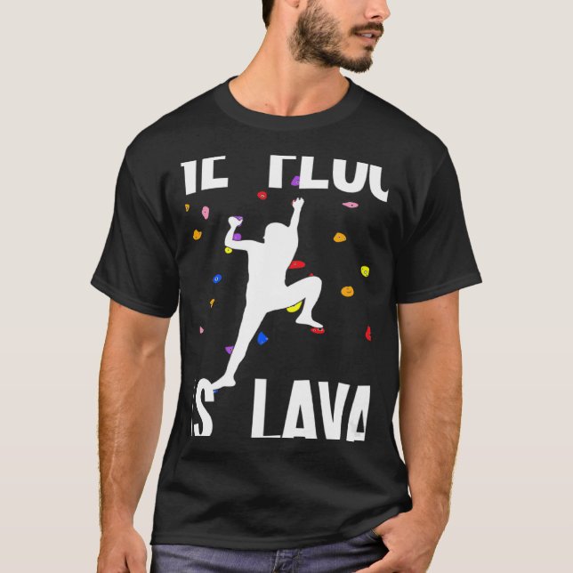 Camiseta O Chão É A Derrubada De Lava E Subindo (Frente)