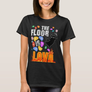 Camiseta O Chão É Lava Gato Assustar Vulcão Escalada Rocha
