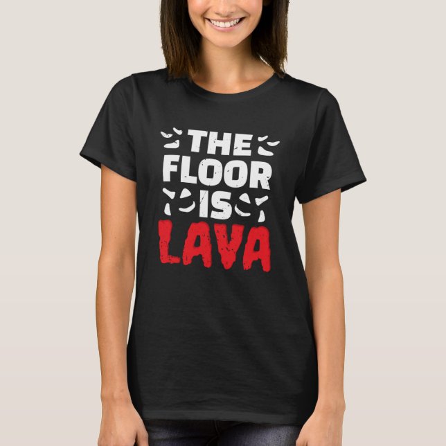 Camiseta O Chão É O Climer De Lava Subindo Boulderin (Frente)
