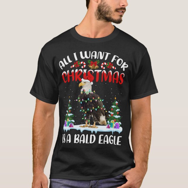 Camiseta O Chapéu De Noel Engraçado Que Tudo O Que Quero Pa (Frente)