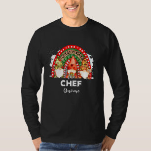 Camiseta O Chef Gnomo Matando a Família Natal Rainbow L