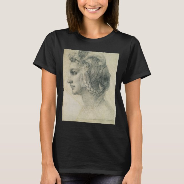 Camiseta O Chefe Ideal de uma Mulher de Michelangelo (Frente)