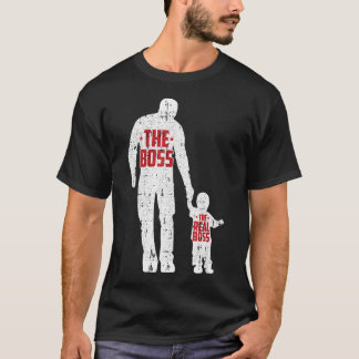 Camiseta O Chefe O Verdadeiro Chefe Dia dos Pais Pai Filho