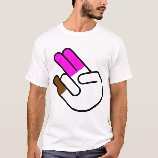 Camiseta O Choque Dois no Rosa, no Fedor (Frente)