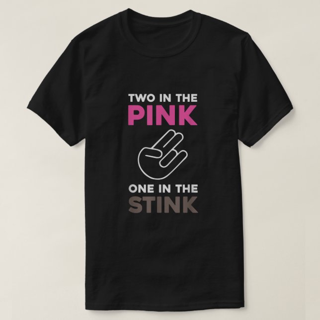 Camiseta O Choque Dois no Rosa, no Fedor (Frente do Design)