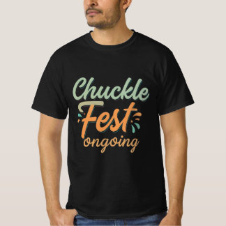 Camiseta O Chuckle faz moda contínua para os homens.