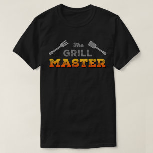Camiseta O CHURRASCO do Chefe do Pit Mestre do Grill