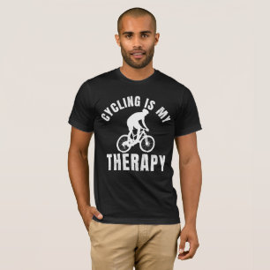 Camiseta o ciclismo é minha terapia presente engraçado de b