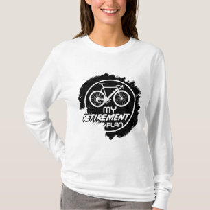 Camiseta O Ciclista Retirada da Bicicleta Aposentada Meu Pl