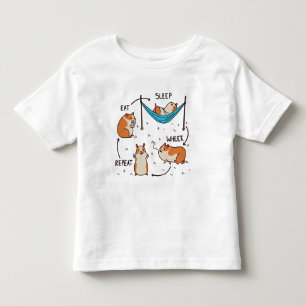 Camiseta O ciclo de vida de um porquinho-da-índia