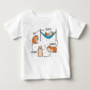 Camiseta O ciclo de vida de um porquinho-da-índia
