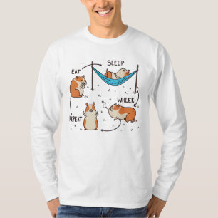 Camiseta O ciclo de vida de um porquinho-da-índia