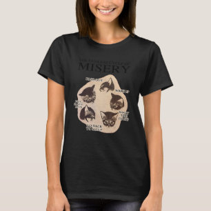 Camiseta O ciclo interminável de miséria gato preguiçoso