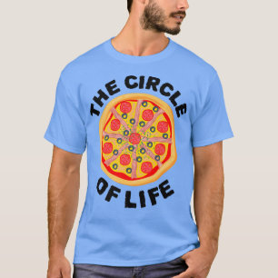 Camiseta O Círculo Da Vida Pizza Lover Comendo Pizza Italia