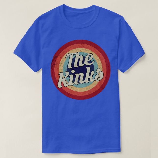 Camiseta O Círculo Retroativo dos Kinks Vintage (Frente do Design)