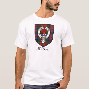 Camiseta O clã de McNair Crest o Tartan do crachá