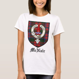 Camiseta O clã de McNair Crest o Tartan do crachá