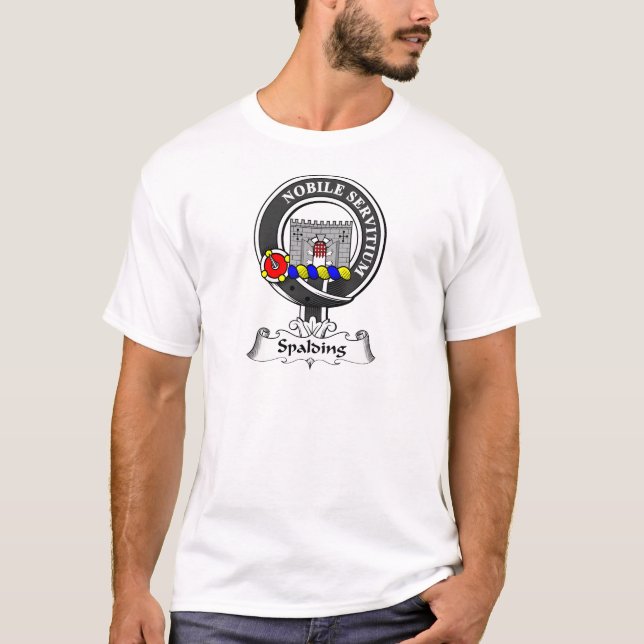 Camiseta O clã de Spalding Crest (Frente)