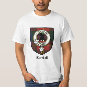 Camiseta O clã de Turnbull Crest o crachá/Tartan de