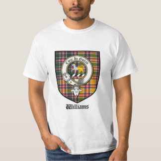 Camiseta O clã de Williams Crest o Tartan do crachá