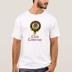 Camiseta O clã escocês do Tartan da crista de Cameron