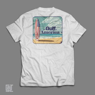 Camiseta O clássico golfo da América Surfer enforca dez vib