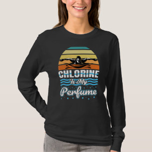 Camiseta O Cloro É O Meu Despertador Nadador Natação Esport