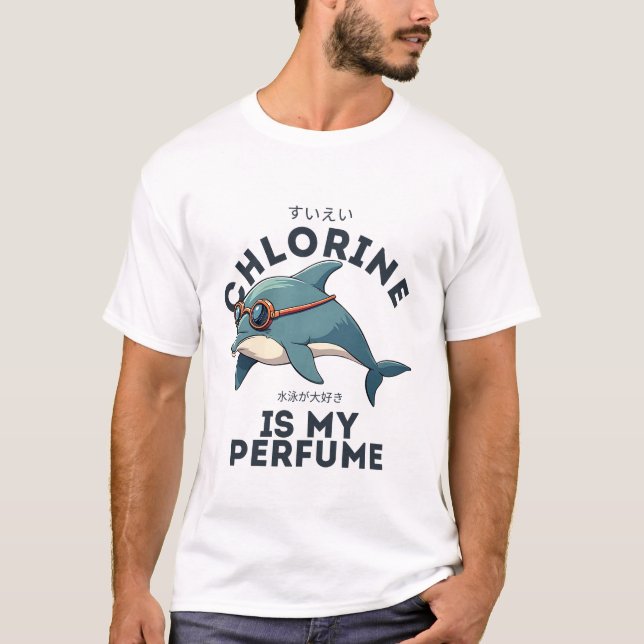 Camiseta O cloro é o meu perfume (Frente)