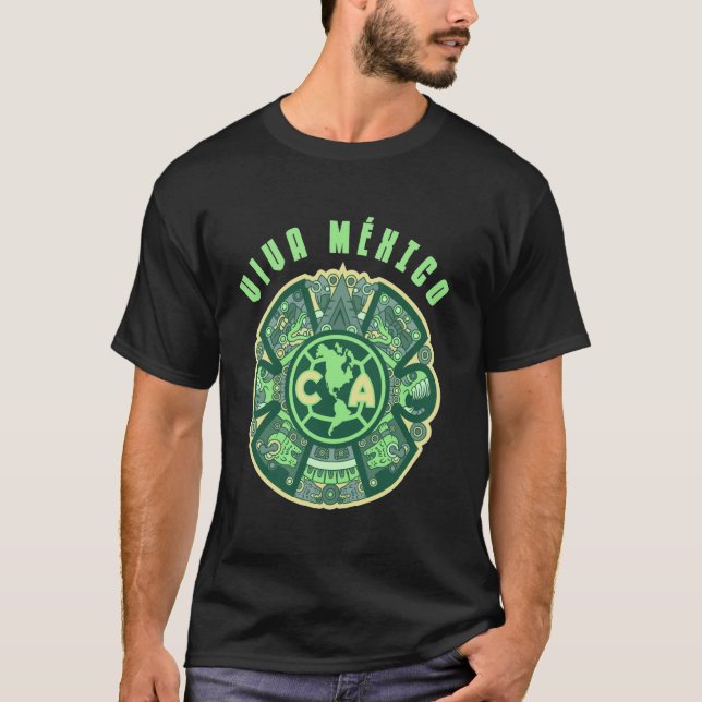 Camiseta O Club América apoia a equipe mexicana de futebol! (Frente)
