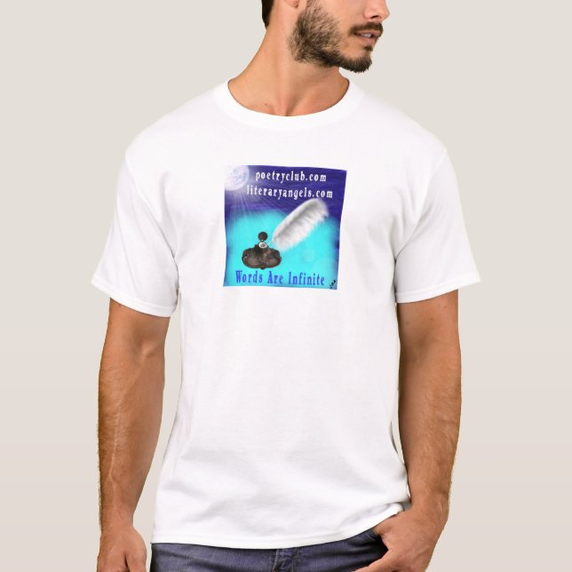 Camiseta O clube da poesia/anjos literários (Frente)