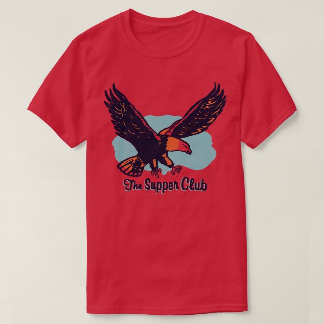 Camiseta O clube de jantar Eagles Flight TSerguendo (Frente do Design)