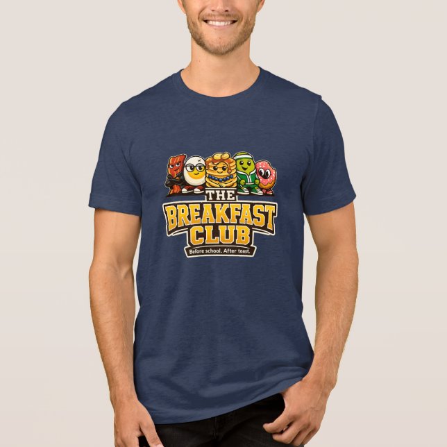 Camiseta O Clube do Café da Manhã - Amantes da Comida (Frente)