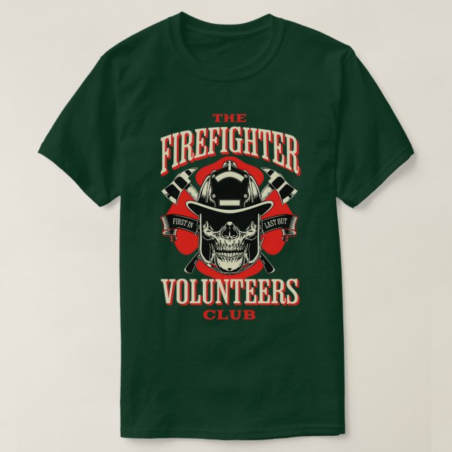 Camiseta O Clube dos Bombeiros de Voluneiros (Frente do Design)
