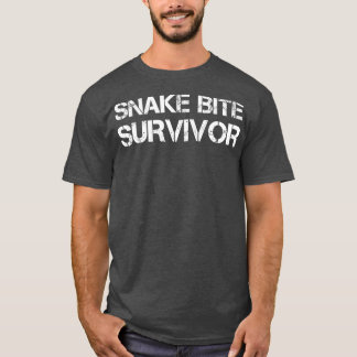Camiseta O cobra de Sobrevivência de cobra Bite causou prob