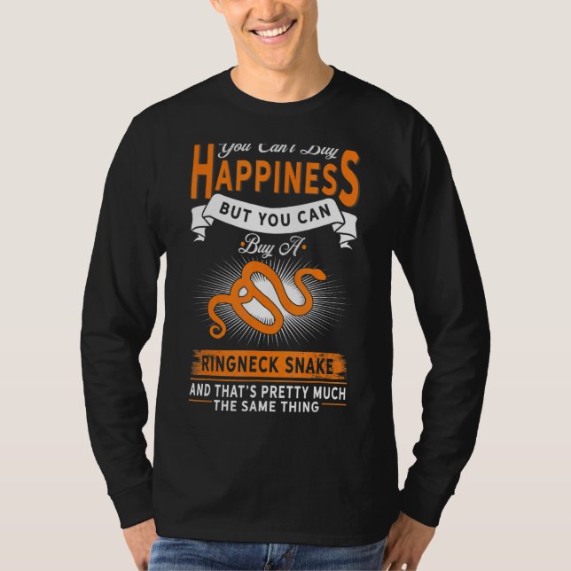 Camiseta O cobra não pode Comprar a felicidade, mas sim o C (Frente)