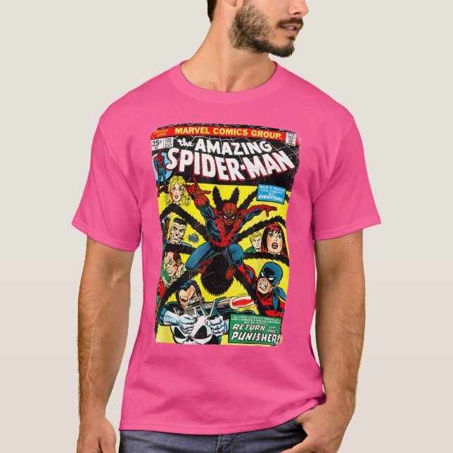 Camiseta O Cobrir do Spider Comic Book (Frente)
