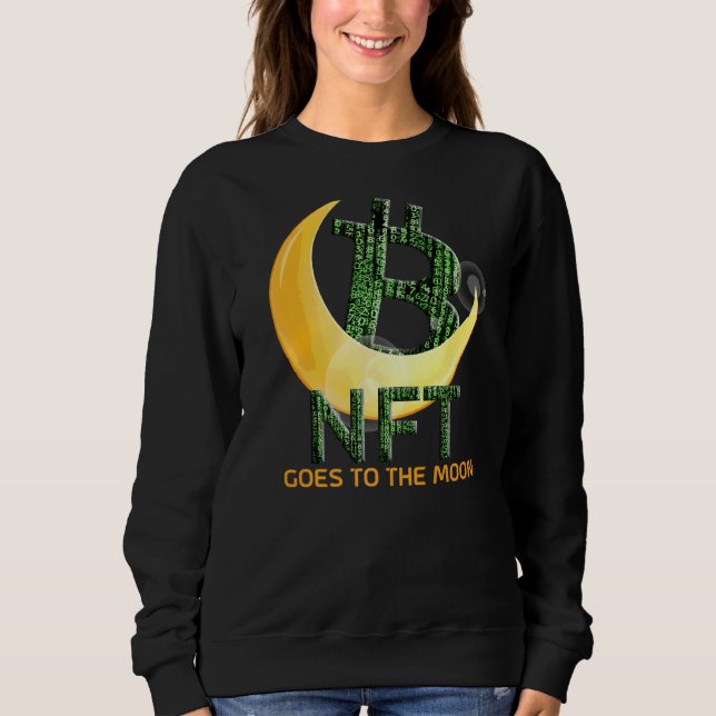 Camiseta O Código De Bit De Matriz Nft Da Cryptocurrency Va (Frente)