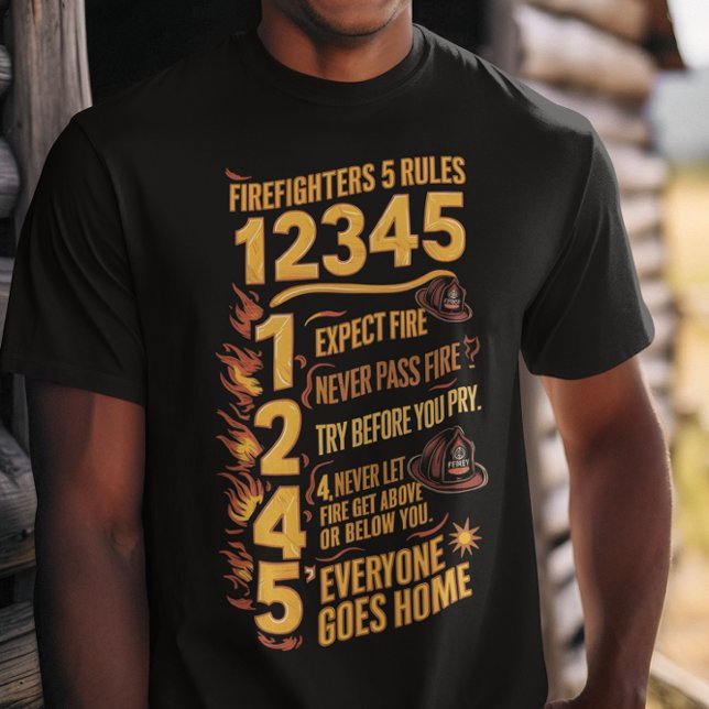 Camiseta O Código dos Bombeiros Negros (Criador carregado)