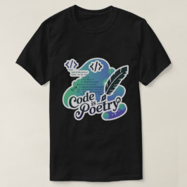 Camiseta O Código É Um Programador Engraçado De Poesia