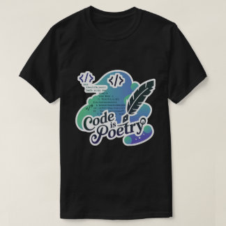 Camiseta O Código É Um Programador Engraçado De Poesia