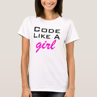 Camiseta O código gosta de uma menina