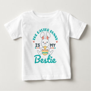Camiseta O Coelhinho Da Páscoa É Minha Bestidade