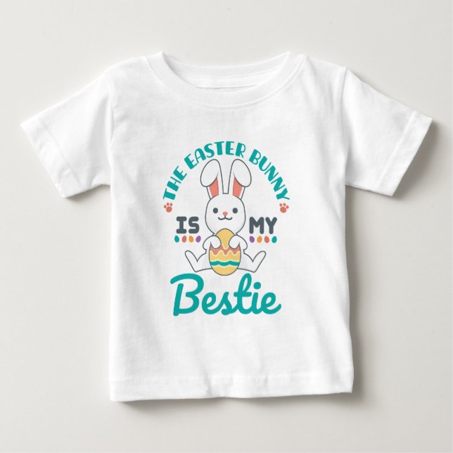 Camiseta O Coelhinho Da Páscoa É Minha Bestidade (Frente)