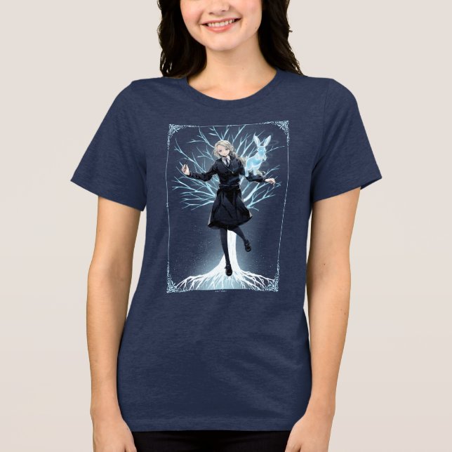 Camiseta O Coelho da Anime Luna Lovegood Patronus (Frente)
