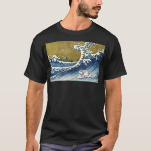 Camiseta O Coelho Do Lop Está Surfando Prato De Coelho Cog