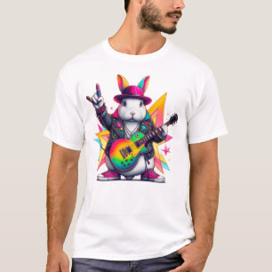 Camiseta O coelho estrela-do-foguete