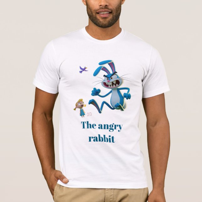 Camiseta O coelho zangado  (Frente)